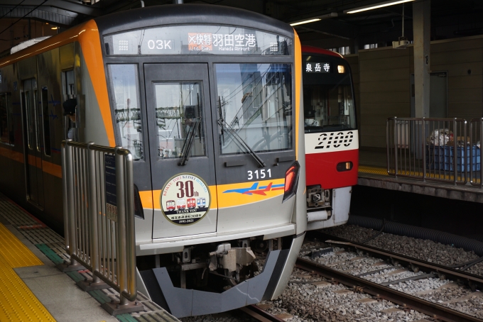 鉄道乗車記録の写真:乗車した列車(外観)(2)        「京成電鉄 3151-1 
乗車前に撮影」
