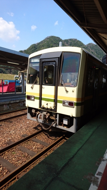 石見川本駅から江津駅の乗車記録(乗りつぶし)写真