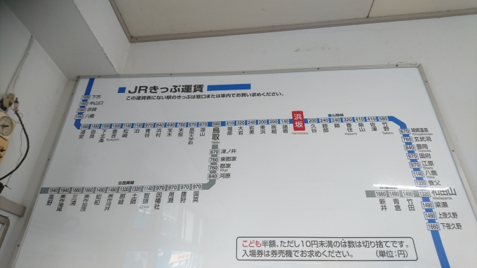 鉄道乗車記録の写真:駅舎・駅施設、様子(12)        「きっぷ運賃」