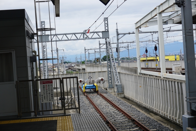 鉄道乗車記録の写真:駅舎・駅施設、様子(9)        「伊勢崎駅車止め」