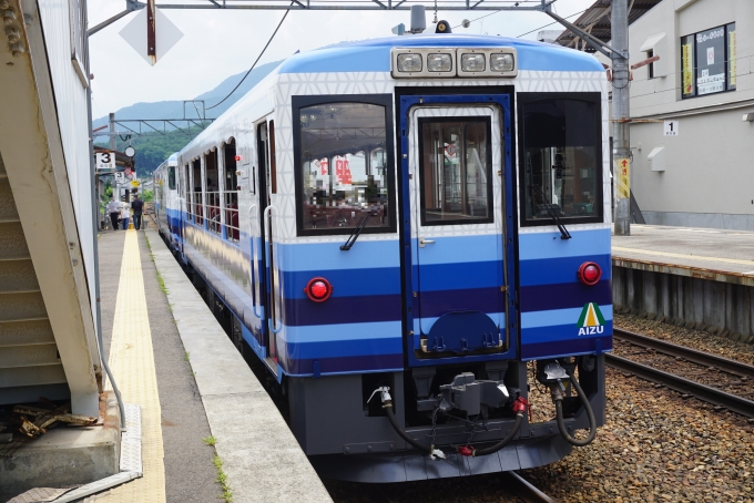 鉄道乗車記録の写真:乗車した列車(外観)(4)        「会津鉄道AT-351」