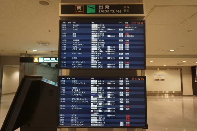 鉄道乗車記録の写真:旅の思い出(12)        「成田空港出発案内」