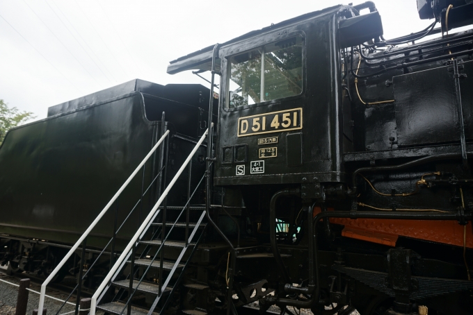 鉄道乗車記録の写真:旅の思い出(14)        「D51蒸気機関車の内部に入る階段」