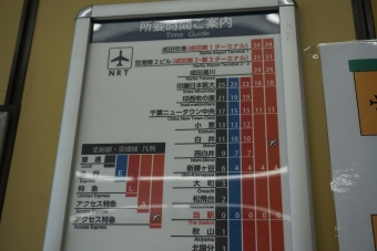 東松戸駅から成田空港駅の乗車記録(乗りつぶし)写真