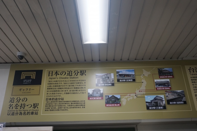 鉄道乗車記録の写真:駅舎・駅施設、様子(11)        「日本の追分駅」