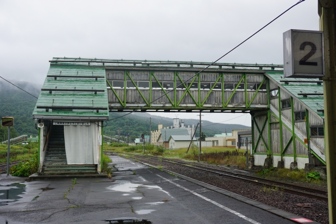 鉄道乗車記録の写真:駅舎・駅施設、様子(10)        「音威子府駅の階段」