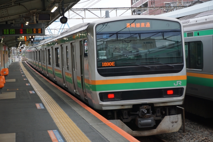 鉄道乗車記録の写真:乗車した列車(外観)(6)        「JR東日本 クハE230-6026
前5両は籠原止まり」