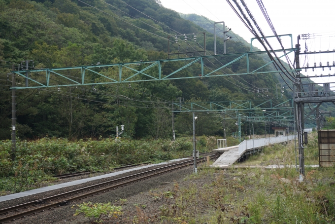 鉄道乗車記録の写真:駅舎・駅施設、様子(1)          「土合駅水上方面ホーム」