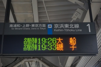 浦和駅から南浦和駅の乗車記録(乗りつぶし)写真