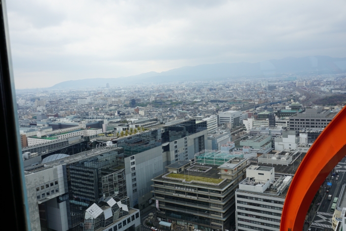 鉄道乗車記録の写真:旅の思い出(6)        「京都タワー展望室5階からの眺め」