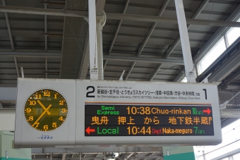 北越谷駅から九段下駅の乗車記録(乗りつぶし)写真