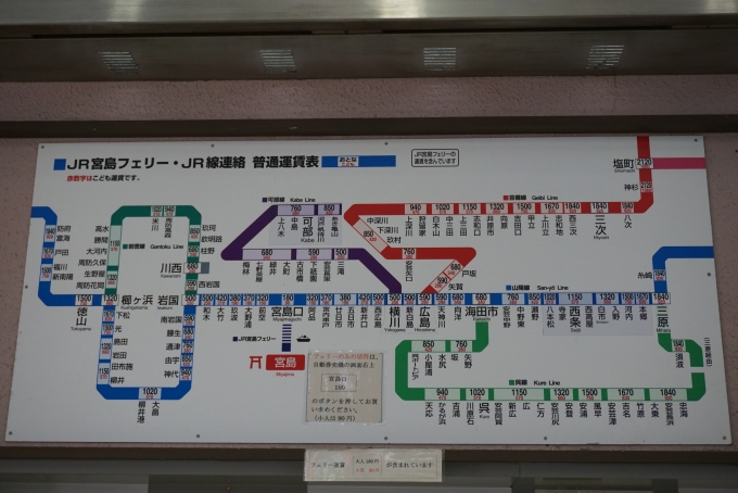 鉄道乗車記録の写真:旅の思い出(7)        「宮島きっぷ運賃」
