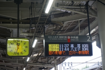 西国分寺駅から高尾駅の乗車記録(乗りつぶし)写真