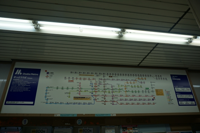 鉄道乗車記録の写真:駅舎・駅施設、様子(9)        「八尾南駅きっぷ運賃」