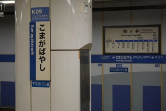 駒ヶ林駅 写真:駅名看板