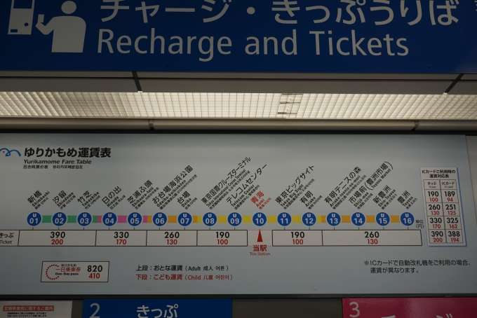 鉄道乗車記録の写真:駅舎・駅施設、様子(5)        「青海駅きっぷ運賃」