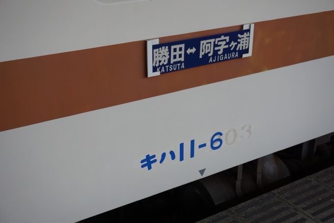 鉄道乗車記録の写真:方向幕・サボ(2)        「勝田⇔阿字ヶ浦」