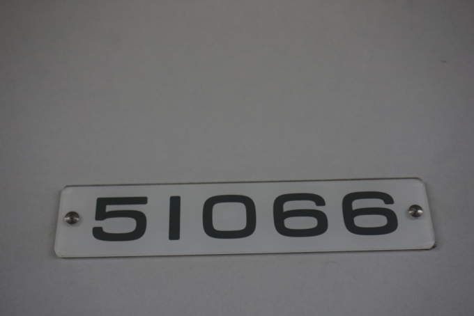 鉄道乗車記録の写真:車両銘板(1)        「東武鉄道 51066」