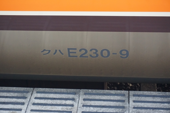 鉄道乗車記録の写真:車両銘板(1)          「JR東日本 クハE230-9」