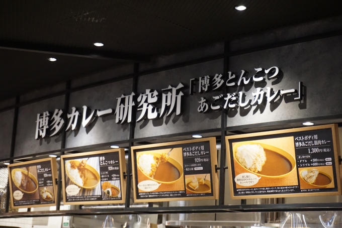 鉄道乗車記録の写真:旅の思い出(1)        「博多カレー研究所福岡空港店で昼ご飯」