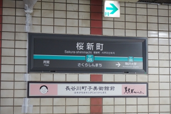 桜新町駅 写真:駅名看板