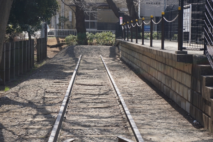 鉄道乗車記録の写真:旅の思い出(8)        「柏市西口第一公園にある線路」