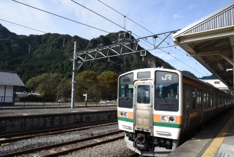 横川駅から高崎駅の乗車記録(乗りつぶし)写真