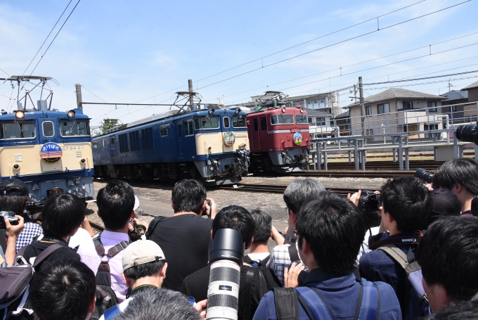 鉄道乗車記録の写真:列車・車両の様子(未乗車)(1)          「高崎鉄道ふれあいデーより　釜の3並び」