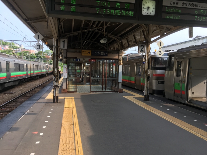 鉄道乗車記録の写真:乗車した列車(外観)(1)          「この時の小樽駅は731だらけでビビった...」