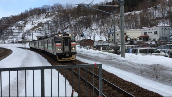 小樽築港駅から小樽駅の乗車記録(乗りつぶし)写真
