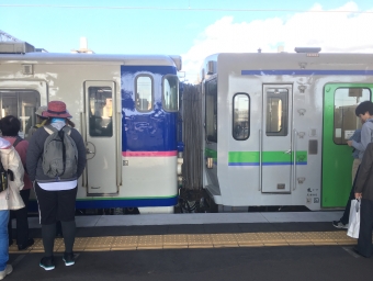 東室蘭駅から崎守駅の乗車記録(乗りつぶし)写真