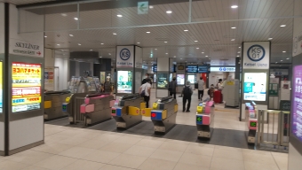 京成上野駅から京成立石駅の乗車記録(乗りつぶし)写真