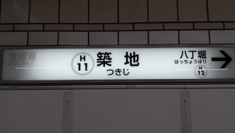 新富町駅 写真:駅名看板