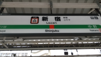 神田駅から高井戸駅の乗車記録(乗りつぶし)写真