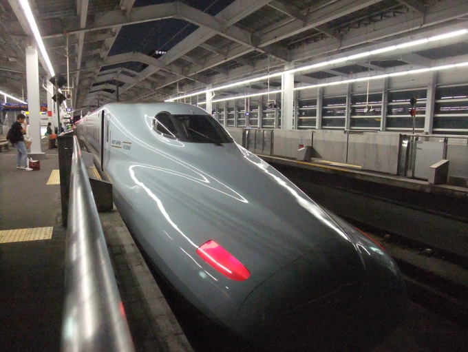 鉄道乗車記録の写真:乗車した列車(外観)(1)          「「みずほ」号の新大阪行きに乗車しました」