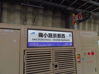 京都駅から 梅小路京都西駅の乗車記録(乗りつぶし)写真