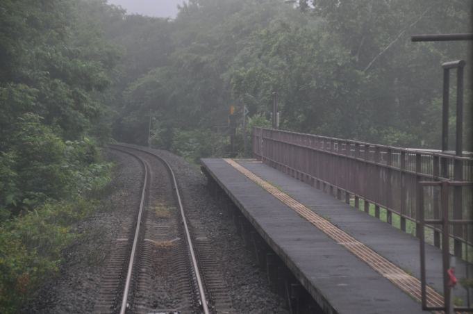 鉄道乗車記録の写真:車窓・風景(11)        「　流山温泉駅跡を通過」