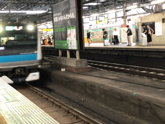 新橋駅から浜松町駅の乗車記録(乗りつぶし)写真