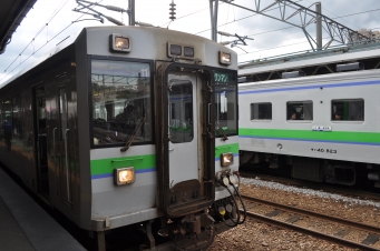 小樽駅から長万部駅の乗車記録(乗りつぶし)写真