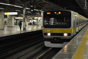 秋葉原駅から千葉駅の乗車記録(乗りつぶし)写真