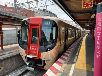 西鉄二日市駅から太宰府駅の乗車記録(乗りつぶし)写真