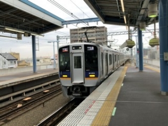 泉大津駅から関西空港駅の乗車記録(乗りつぶし)写真