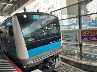 浜松町駅から新橋駅の乗車記録(乗りつぶし)写真