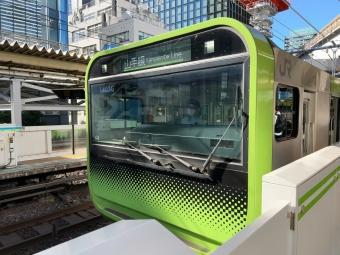 新橋駅から浜松町駅の乗車記録(乗りつぶし)写真