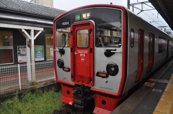 肥後大津駅から熊本駅の乗車記録(乗りつぶし)写真