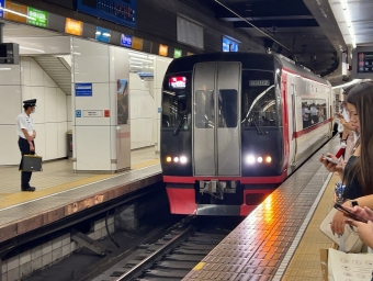 名鉄名古屋駅から中部国際空港駅の乗車記録(乗りつぶし)写真
