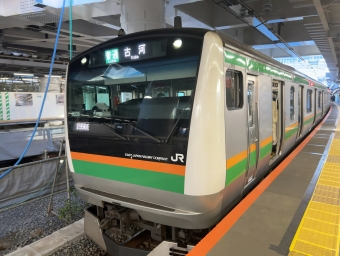 品川駅から赤羽駅の乗車記録(乗りつぶし)写真