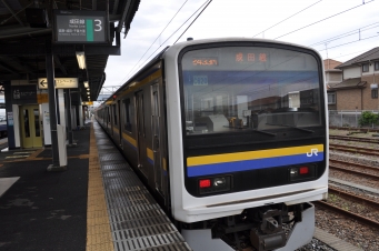 銚子駅から成田駅の乗車記録(乗りつぶし)写真