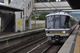 馬堀駅から丹波口駅の乗車記録(乗りつぶし)写真