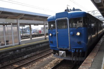 滑川駅から市振駅の乗車記録(乗りつぶし)写真